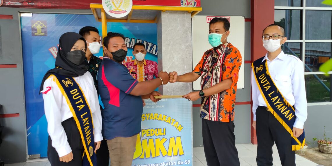 Jelang HBP ke-58, Bapas Tarakan Bagikan Gerobak UMKM untuk Klien Pemasyarakatan