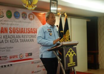 Kemenkumham Gelar Rakor dan Sosialisasi Implementasi Keadilan Restoratif Bagi Pelaku Dewasa