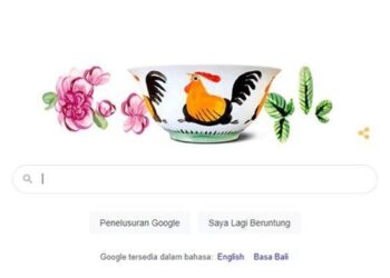Mangkuk Ayam Jago Jadi Google Doodle (Foto: Istimewa)