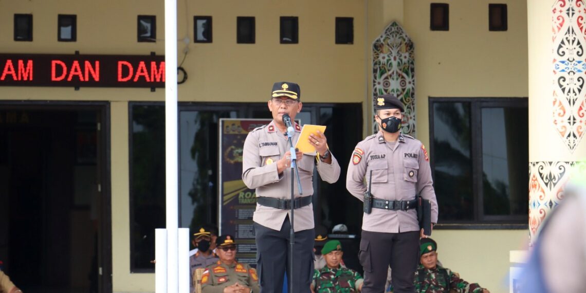 POLRES MALINAU GELAR APEL OPERASI ZEBRA 2022