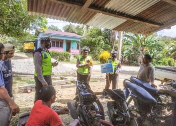 Sat Lantas Polres Malinau Sosialisasi dan Cipta Kondisi Kepada Masyarakat