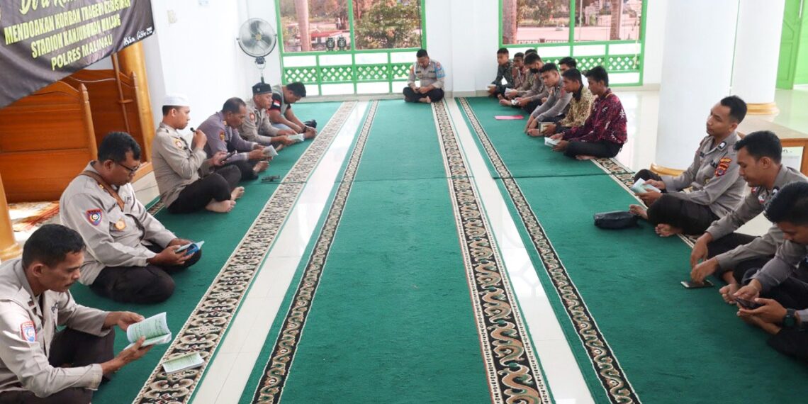 Berduka atas tragedi Kanjuruhan, Polres Malinau Gelar doa bersama.