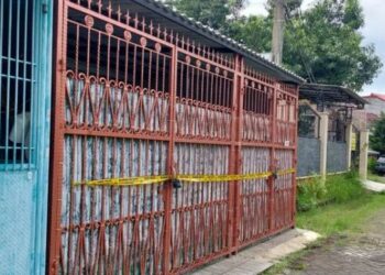 Rumah milik satu keluarga yang tewas di Kalideres, Jakarta Barat (foto: ANTARA)