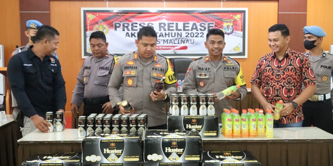 Selama tahun 2022, laka lantas meningkat, kasus narkoba menurun