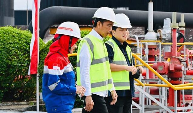 Kunjungi Rokan, Jokowi Apresiasi Pertamina