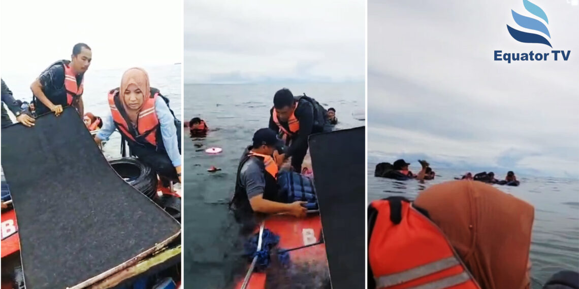 SPEEDBOAT PECAH DISEKITAR PANTAI ULINGAN, BERAU, KALTIM