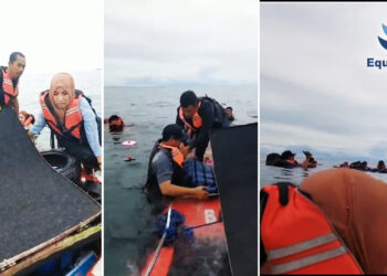 SPEEDBOAT PECAH DISEKITAR PANTAI ULINGAN, BERAU, KALTIM