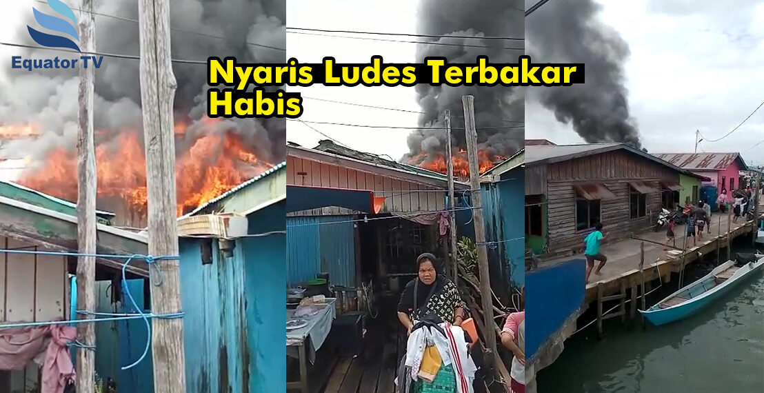 Nyaris Ludes Terbakar Habis Rumah di RT.21 Selumit Pantai Tarakan