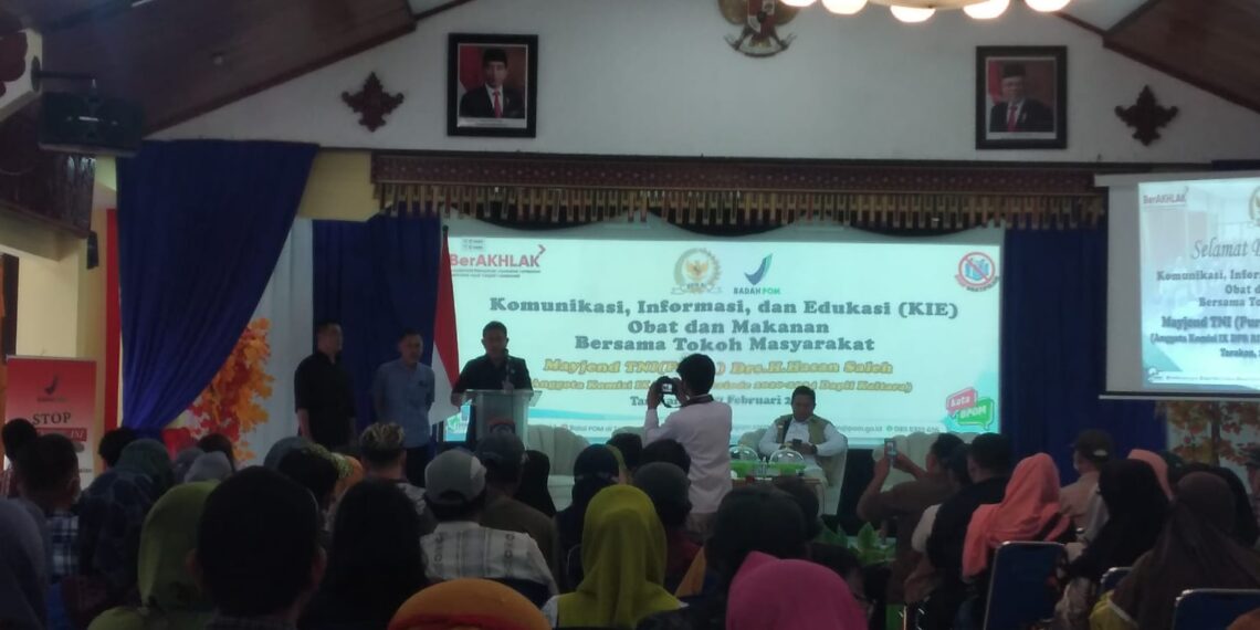 BPOM Tarakan Gelar KIE Obat & Makanan Bersama Hasan Saleh Komisi IX DPR RI