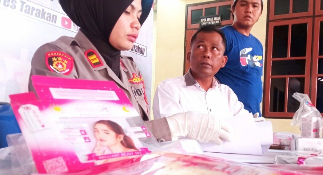 Lagi Bisnis Kosmetik Ilegal Digagalkan, Istri Ditangkap Polisi Dan Suami Masih DPO