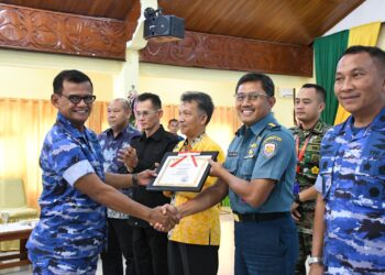LANTAMAL XIII berikan paparan di program kuliah kerja Pasis SESKOAU A-60 TP 2023