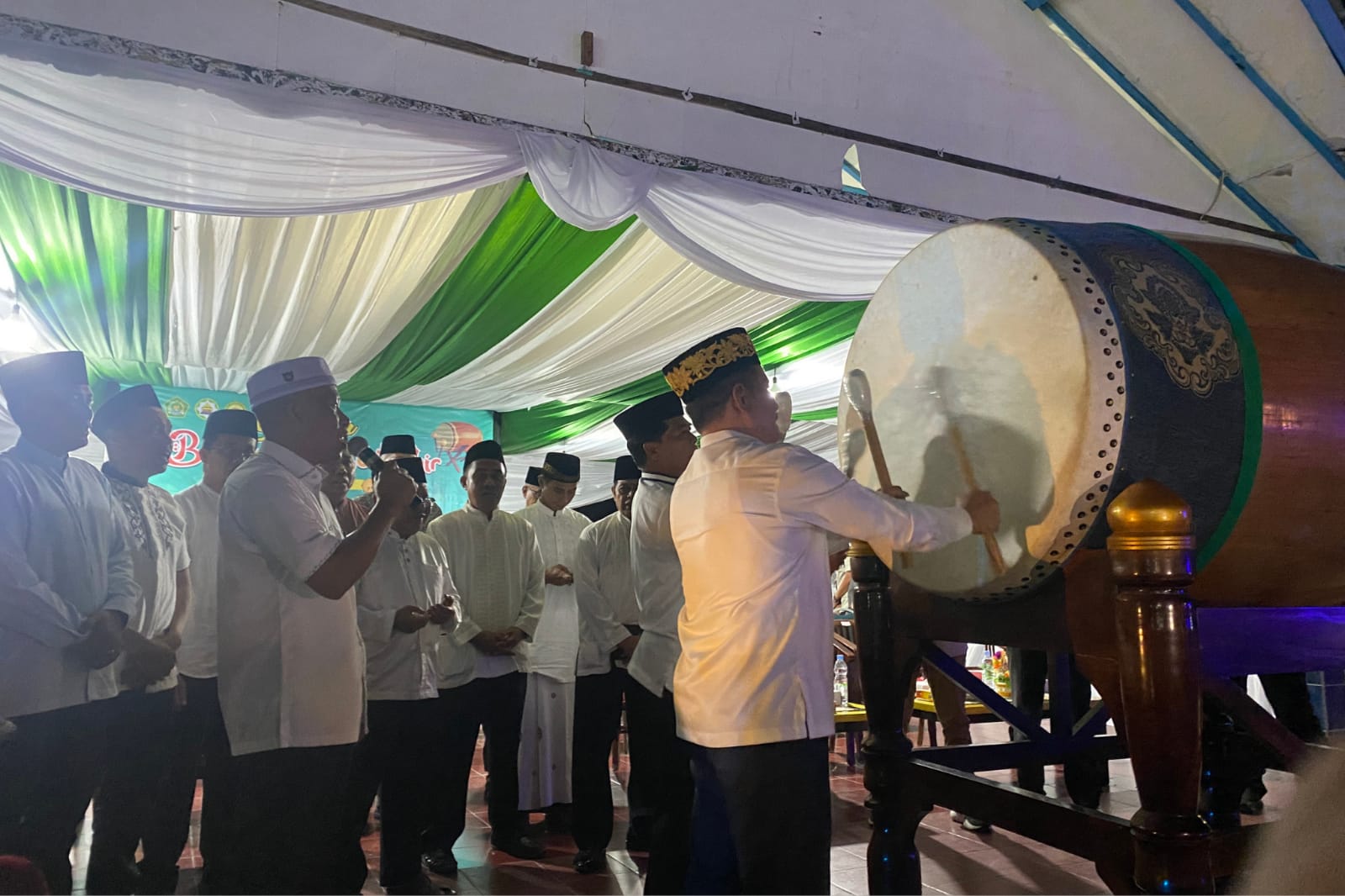 Suasana Pawai di malam takbiran di Kabupaten Bulungan