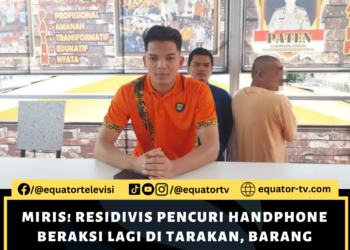 Miris! Residivis Pencuri Handphone Beraksi Lagi di Tarakan, Barang Berharga Pemilik Warung Jadi Incarannya!