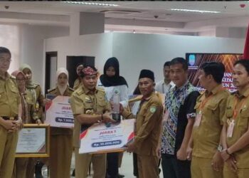 Juara 1 lomba Kepala Desa Berprestasi Tingkat Kaltara diraih oleh Kades Sambungan Selatan