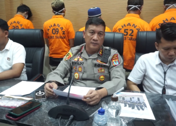 Puluhan Orang Berhamburan Saat Polisi Razia Perjudian di Tarakan Barat: Tujuh Tersangka Dibekuk!