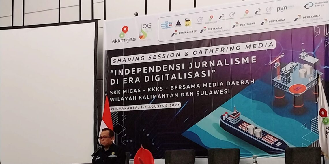 Guna mempererat jaringan antar media daerah Kalimantan & Sulawesi, SKK Migas – KKKS 2023 gelar Sharing & Gathering Session di Yogyakarta
