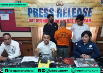 PENJUAL SABU DI BALIK KOLONG JEMBATAN DI AMANKAN POLRES TARAKAN