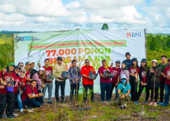 BNI Tarakan Dukung Program “77.000 Pohon Bersama BNI Penanaman” Demi Lestarinya Hutan Tarakan