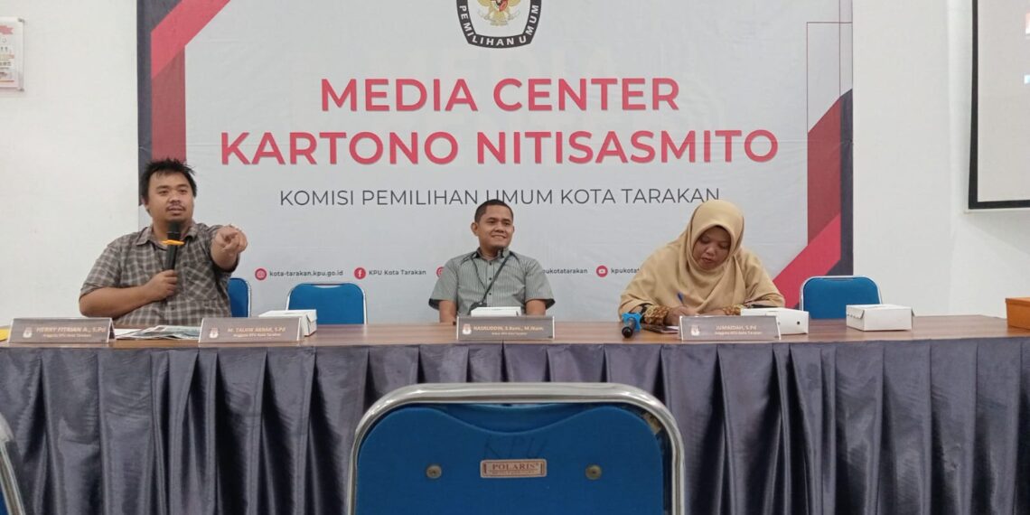 KPU Kota Tarakan Gelar Temu Media Guna Sosialisaskan Prosedur Kampanye Pemilu