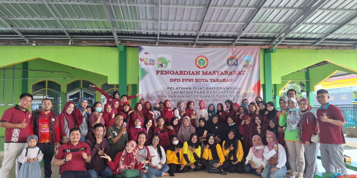 Pelatihan Pijat Bayi Dan Skreaning Kesehatan Gratis Bagi Warga Binalatung RT.14 Tarakan