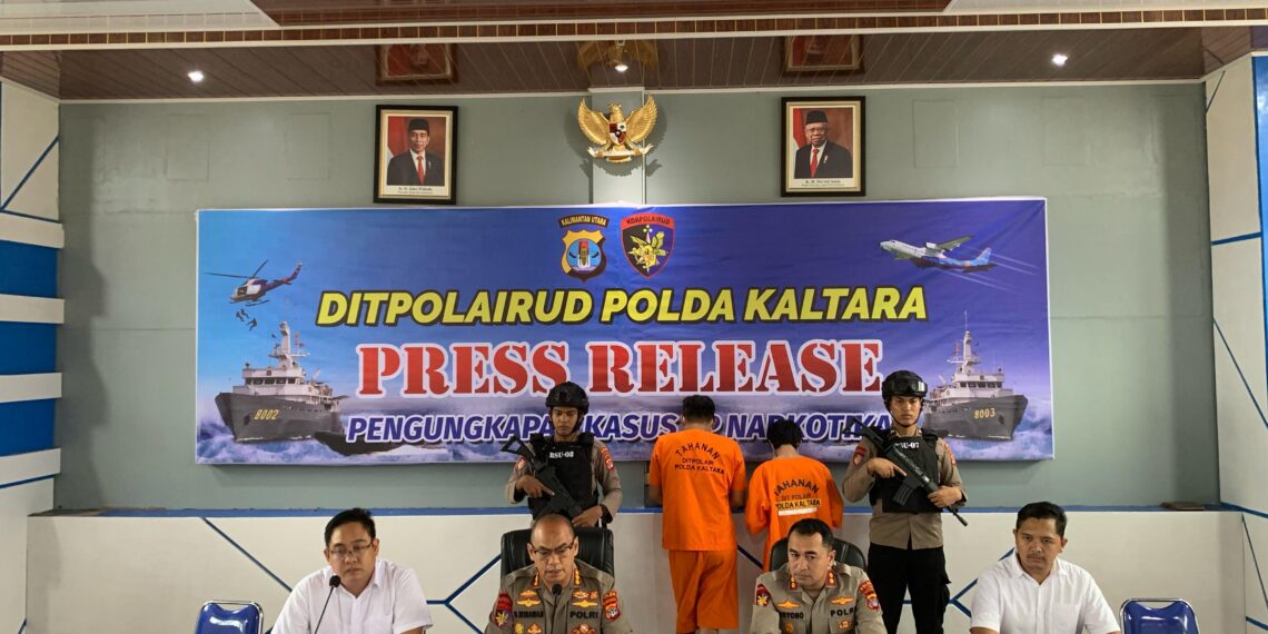 Ditpolairud Polda Kaltara Tangkap Dua Pelaku dengan 7kg Sabu dalam Penangkapan Narkoba