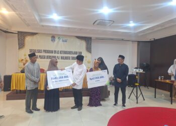 Buka Puasa Bersama : BPJS Ketenagakerjaan Tarakan Santuni Ahli Waris Pekerja Dan Anak Yatim