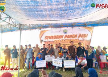 Bupati Bulungan Dorong Swasembada Pangan: Sukses Panen Padi di Desa Sajau Hilir