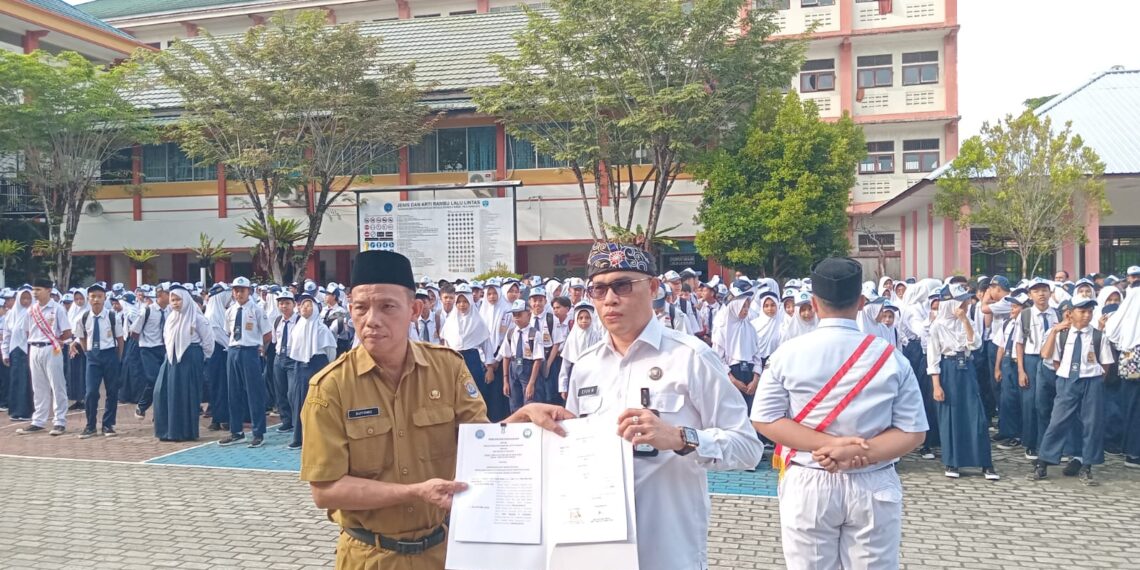 MOU BNNK Tarakan Dan SMPN 2: Cegah, Deteksi Dan Rehabilitasi Narkotika Di Kalangan Pelajar