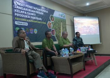 Rapat Penerapan Harga Tandan Buah Segar Kelapa Sawit Produksi Pekebun Di Kalimantan Utara Digelar Di Tarakan