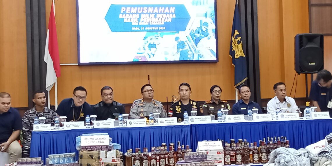 Bea Cukai Tarakan Musnahkan Barang Milik Negara Hasil Penindakan
