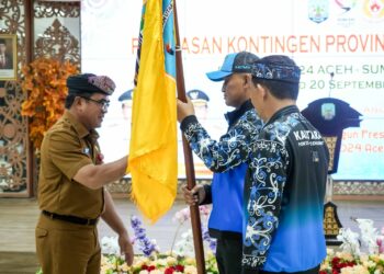 Bertolak Ke Aceh-Sumut Sekprov Sampaikan Pesan Untuk Kontingen Kaltara
