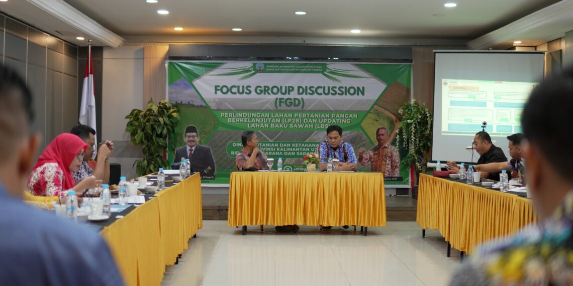 Kendalikan Laju Alih Fungsi Lahan, DPKP Kaltara Gelar FGD Guna Perbarui Data Lahan Baku Sawah (LBS) Demi Ketahanan Pangan