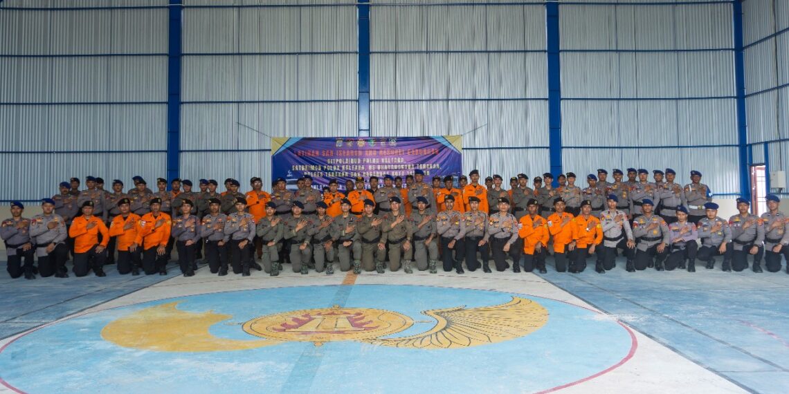SAR Gabungan, Simulasikan Laka Kapal Terbakar Dan Tenggelam Bersama Ditpolairud Polda Kaltara