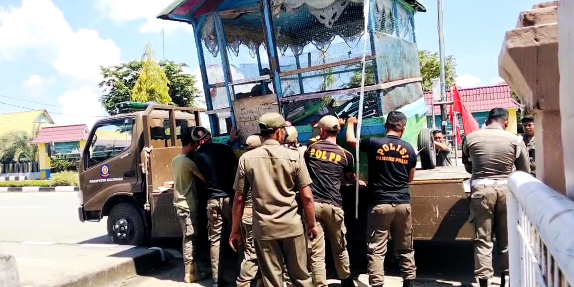 Pemkab Bulungan Tegas Tertibkan Pedagang Di Tepian Sungai Kayan, Tanjung Selor