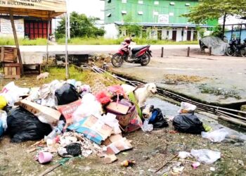 Kebiasaan Buang Sampah Di Luar Jam Petugas, Jadi Sebab Menumpuknya Sampah  Pasar Induk
