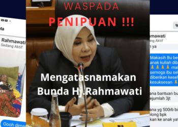 Hati-hati! Penipuan Berkedok Bunda Kaltara Hj.Rahmawati Dan Meminta Transfer Dana