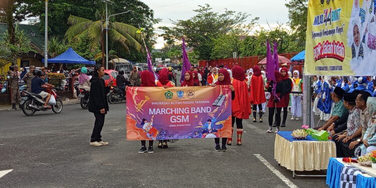 Lomba Gerak Jalan Indah Majelis Taklim Se-Kota Tarakan, Meriahkan Milad BKMT Ke-44