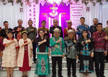 Hadiri Perayaan Paskah, Wagub Ingkong Ajak Perkaum GKII Kaltara Jaga Toleransi Beragama