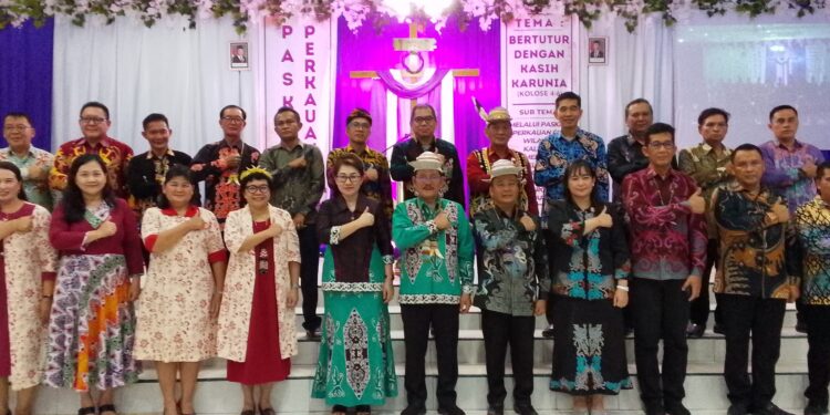 Hadiri Perayaan Paskah, Wagub Ingkong Ajak Perkaum GKII Kaltara Jaga Toleransi Beragama