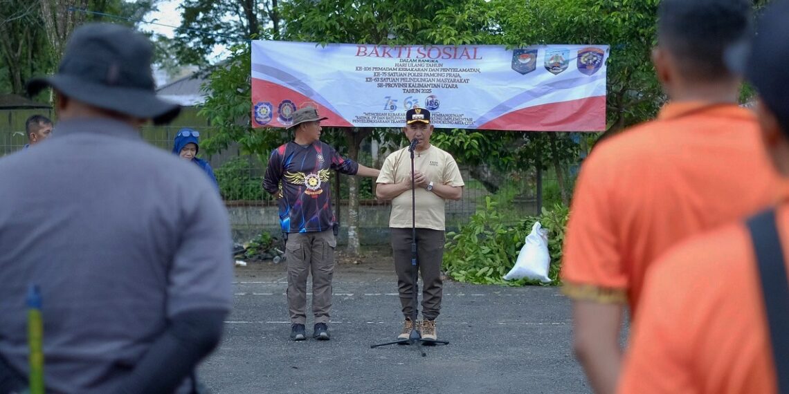 Wali Kota Tarakan Turun Tangan Bersihkan Pasar Tenguyun, Peringati HUT Damkar, Satpol PP, Dan Linmas