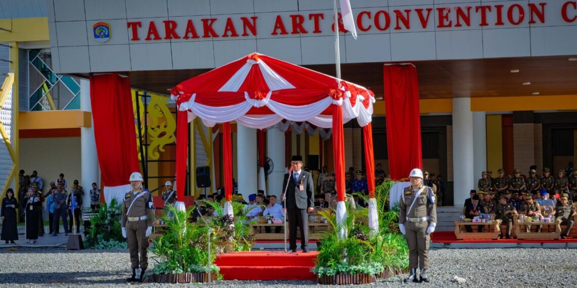 Usung Tema “Mencegah Kebakaran Menjaga Pembangunan”, Pemprov Kaltara Peringati HUT Damkar, Satpol PP Dan Satlinmas