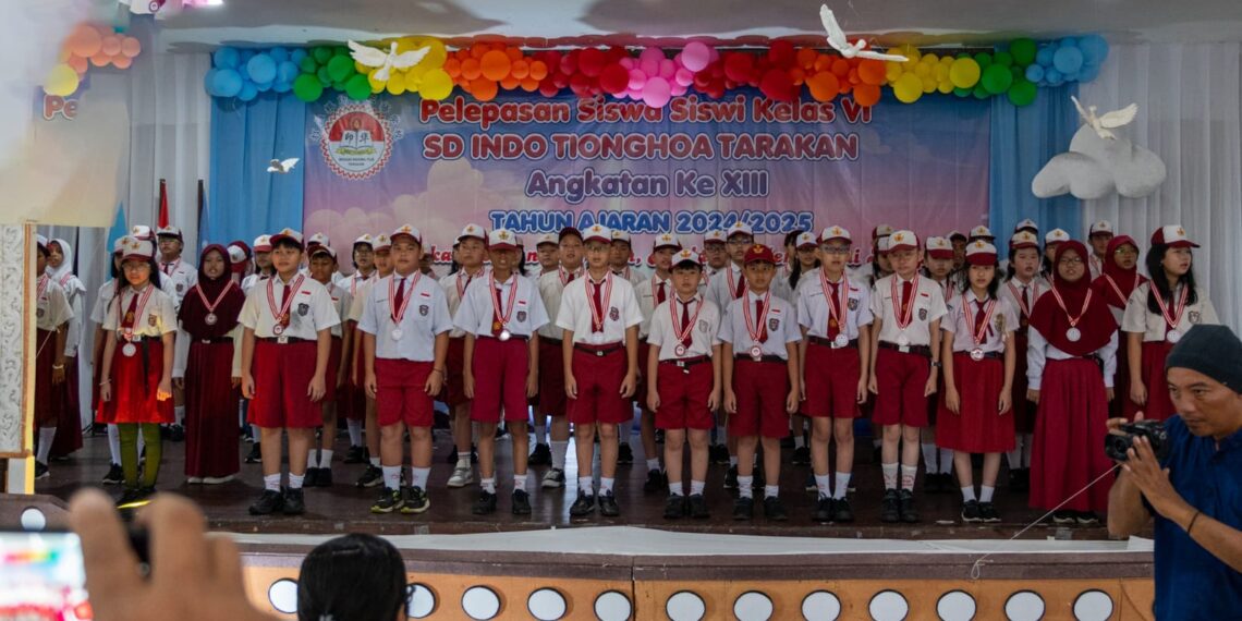 Terbanyak Sepanjang Sejarah, SD Indotionghoa Tarakan Lepas 54 Siswa Kelas VI Dengan Harapan Tinggi