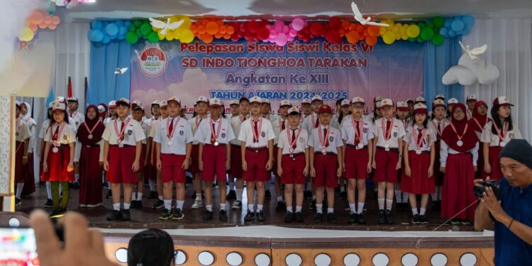 Terbanyak Sepanjang Sejarah, SD Indotionghoa Tarakan Lepas 54 Siswa Kelas VI Dengan Harapan Tinggi