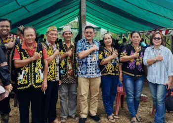 Syukuran Panen Padi, Wagub Ingkong Apresiasi Kerja Keras Petani Sajau Metun