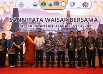 Kuatkan Toleransi Antara Umat Beragama, Pemprov Kaltara Dukung Perayaan Sannipata Waisak 2569 BE Di Tarakan