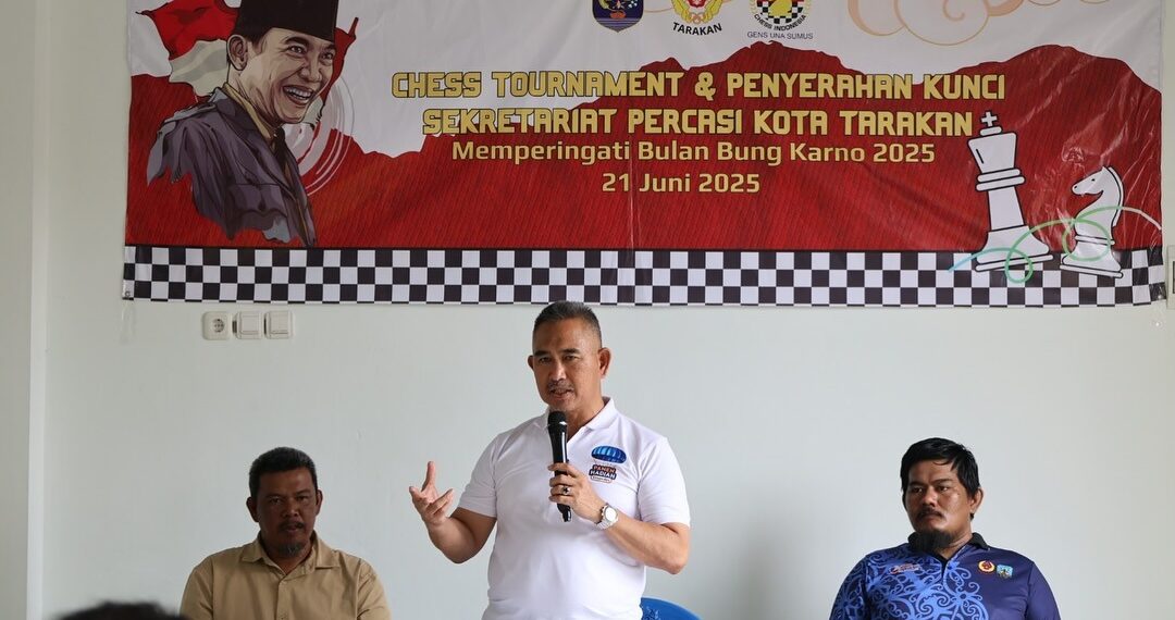 Wali Kota Tarakan Buka Turnamen Catur, Peringati Bulan Bung Karno 2025