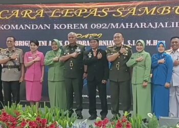 Gubernur Kaltara Sambut Danrem 092/MRL Yang Baru, Harapkan Perkuat Keamanan Dan Pembanguan Berkelanjutan