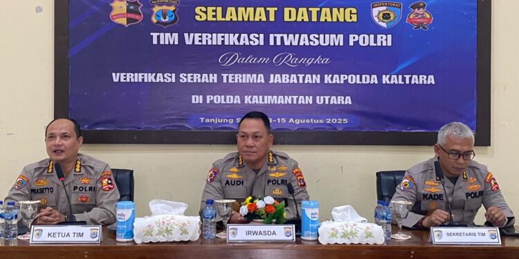 Polda Kaltara Laksanakan Verifikasi Sertijab Kapolda oleh Tim Itwasum Polri