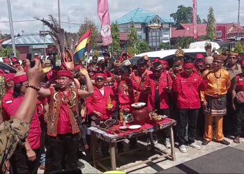 Tolak Keras Transmigrasi! Masyarakat Dayak, Bulungan dan Tidung, Datangi Kantor Gubernur Kaltara