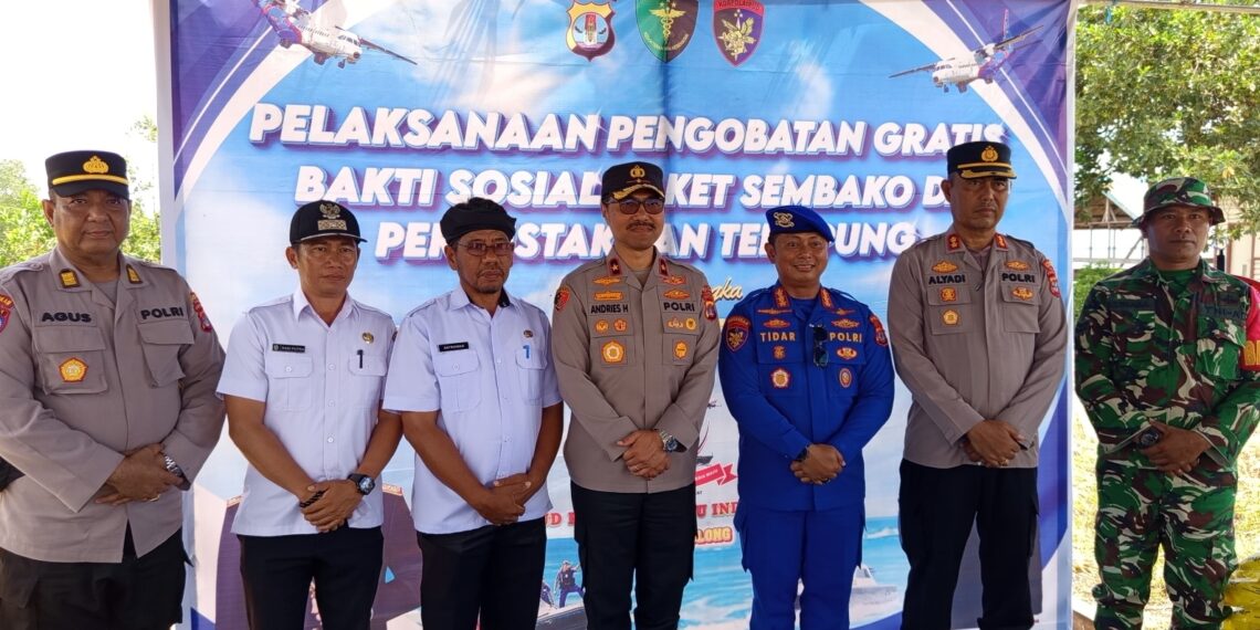 Polairud Bagi 200 Paket Sembako! Sasar Warga Desa Tanah Merah Sebagai Kawasan Terluar Kaltara